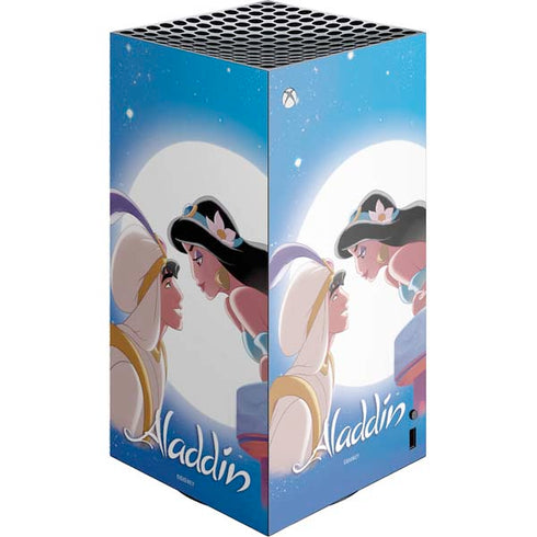 Disney Aladdin and Princess Jasmine Kiss XBox Series X Digital Edition Console Skin
